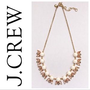J CREW Enamel Crystal Statement Necklace